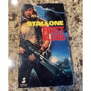 Vintage Stallone First Blood 1990 VHS tape